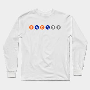 BADASS NYC Subway Icons Long Sleeve T-Shirt